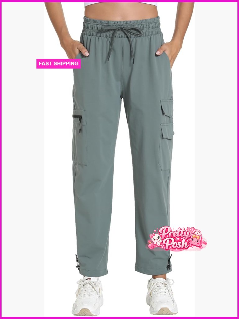 Lightweight Water Resistant Hiking Joggers With Pockets